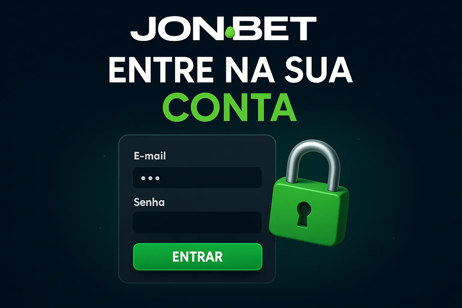 Não Perca tempo, o rRgistro na site JON.BET